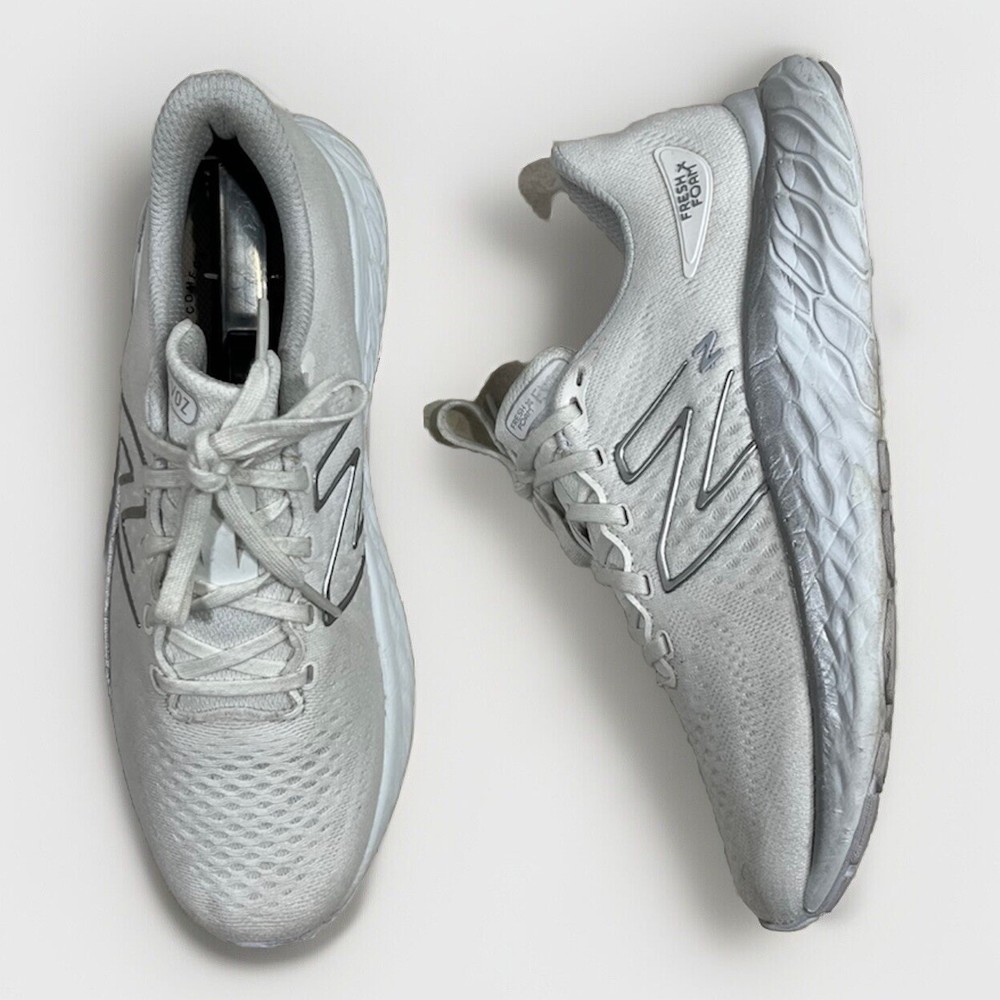 New Balance Fresh Foam X Evoz V3 Running Shoes Womens Size 8 B White Silver