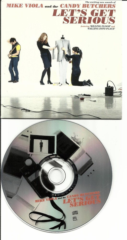 MIKE VIOLA & THE CANDY BUTCHERS w/ 4 UNRELEASE TRX PROMO CD Let’s Get Serious