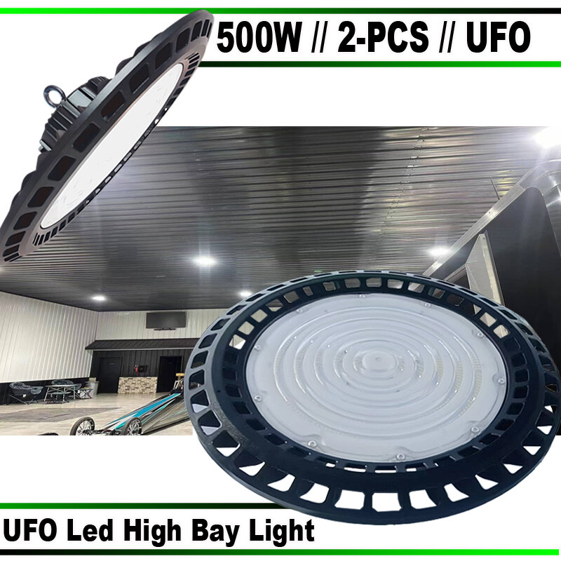 2PACK 500w watt  ufo led high bay light  Factory Commercial Light Fixtures 6500K