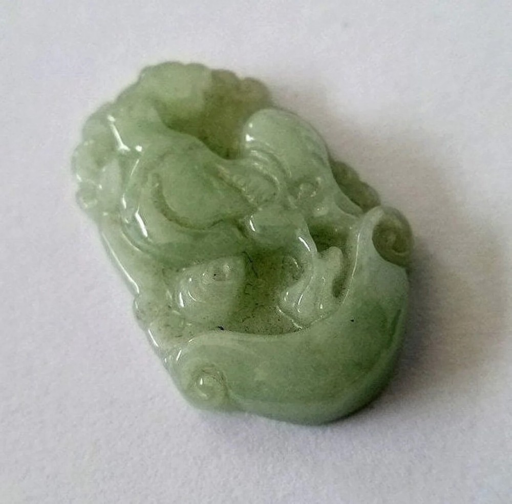 Jadeite Pendant Buddhist Spiritual Good Luck