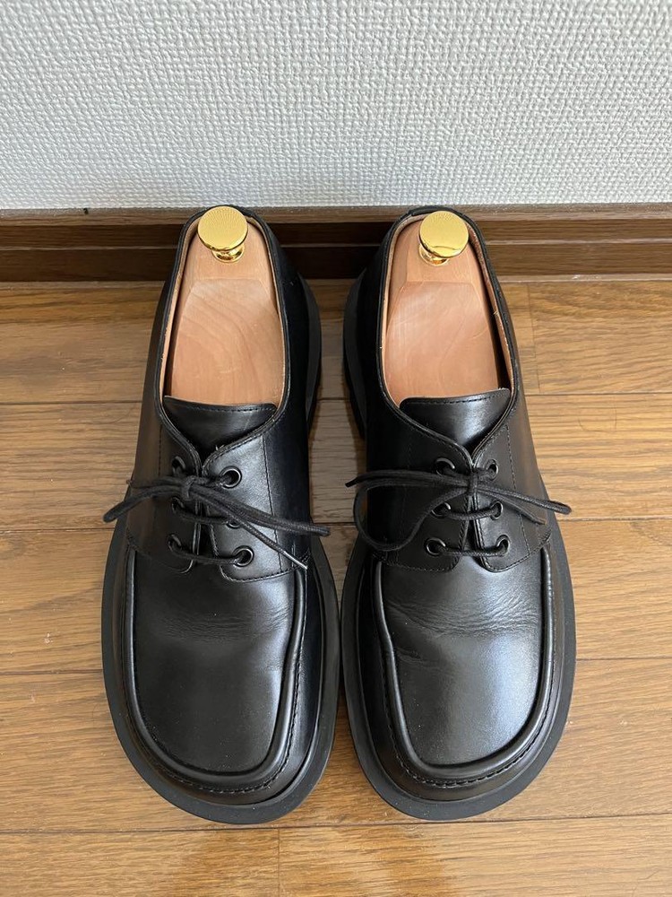 Maison Margiela Leather Derby Shoes Square Toe Men Boots Original LTD Collection