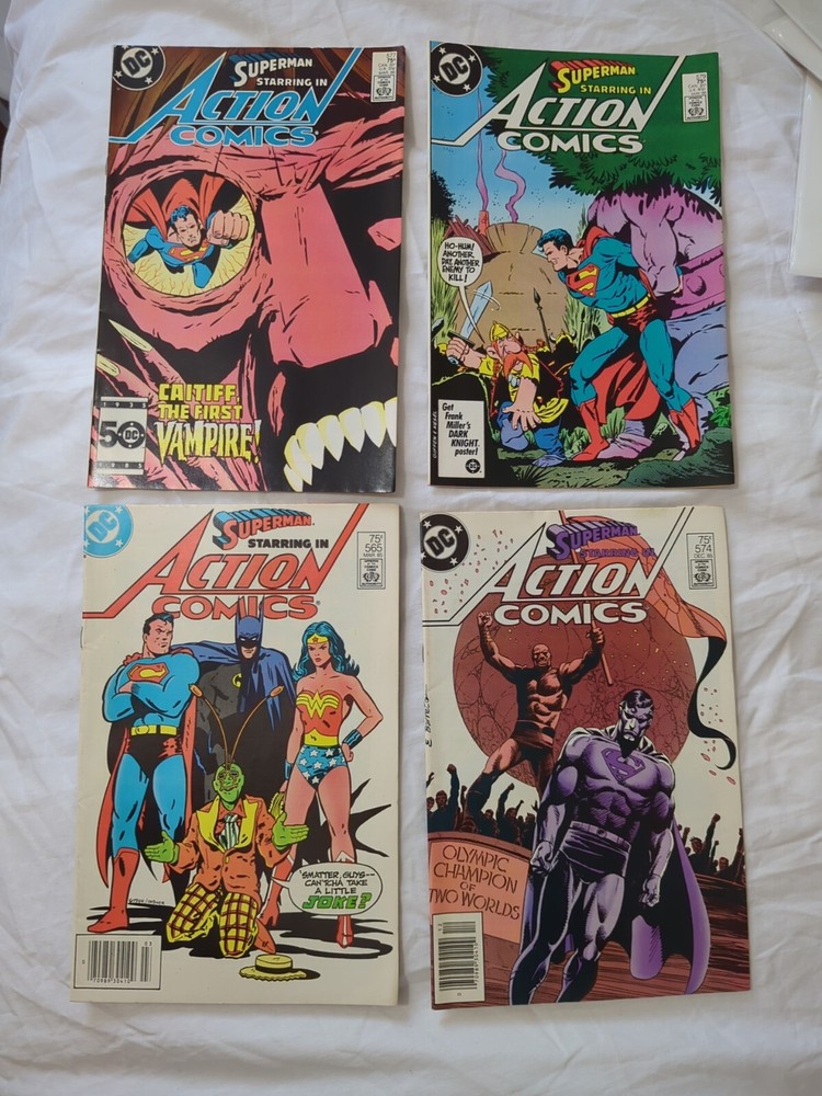 Superman Action Comics #565,574,577,579