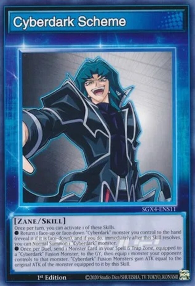 Cyberdark Scheme SGX4-ENS11 Common 1st Edition Near Mint Yugioh Card