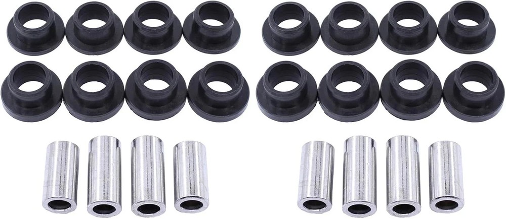 Front and Rear Upper and Lower Shock Absorber Bushings Sleeve kit for Polaris Ra