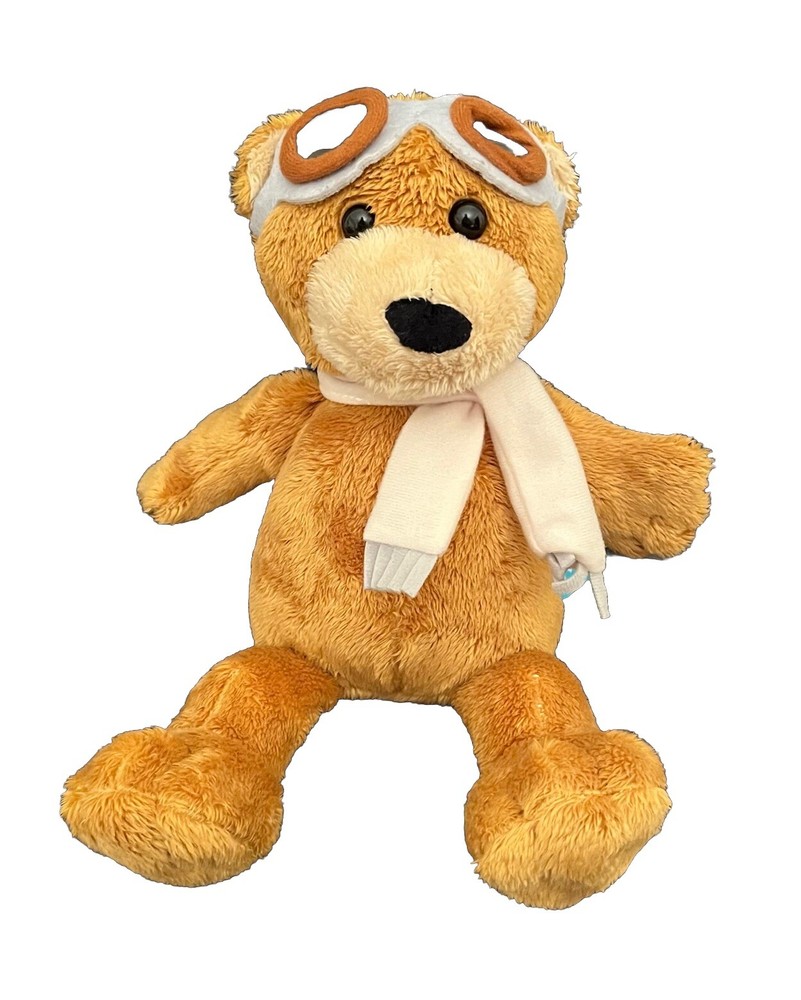 Manhattan Toy Plush Aviator Bear Stuffed Animal Toy Teddy Bear Collection READ