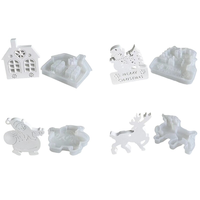 Silicone Resin Moulds with Hole Silicone Material for DIY Pendants