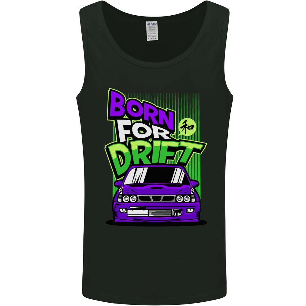 Born for Drift Drifting Car Mens Vest Tank Top