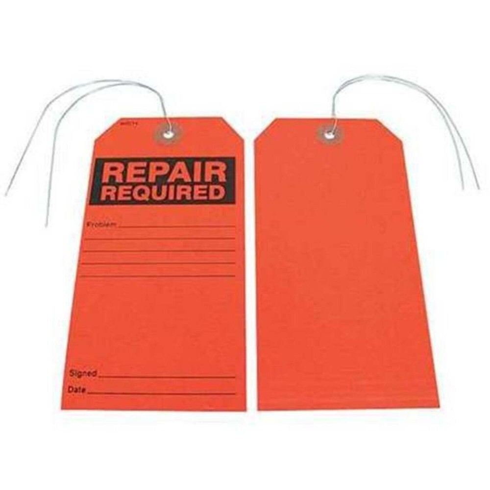 Badger Tag Repair Required Tag, Pack of 25qty