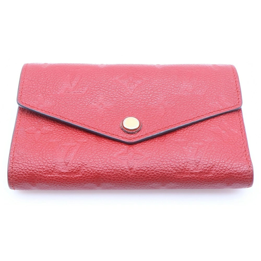 LOUIS VUITTON Monogram Empreinte Curies Long Wallet Card Case Used