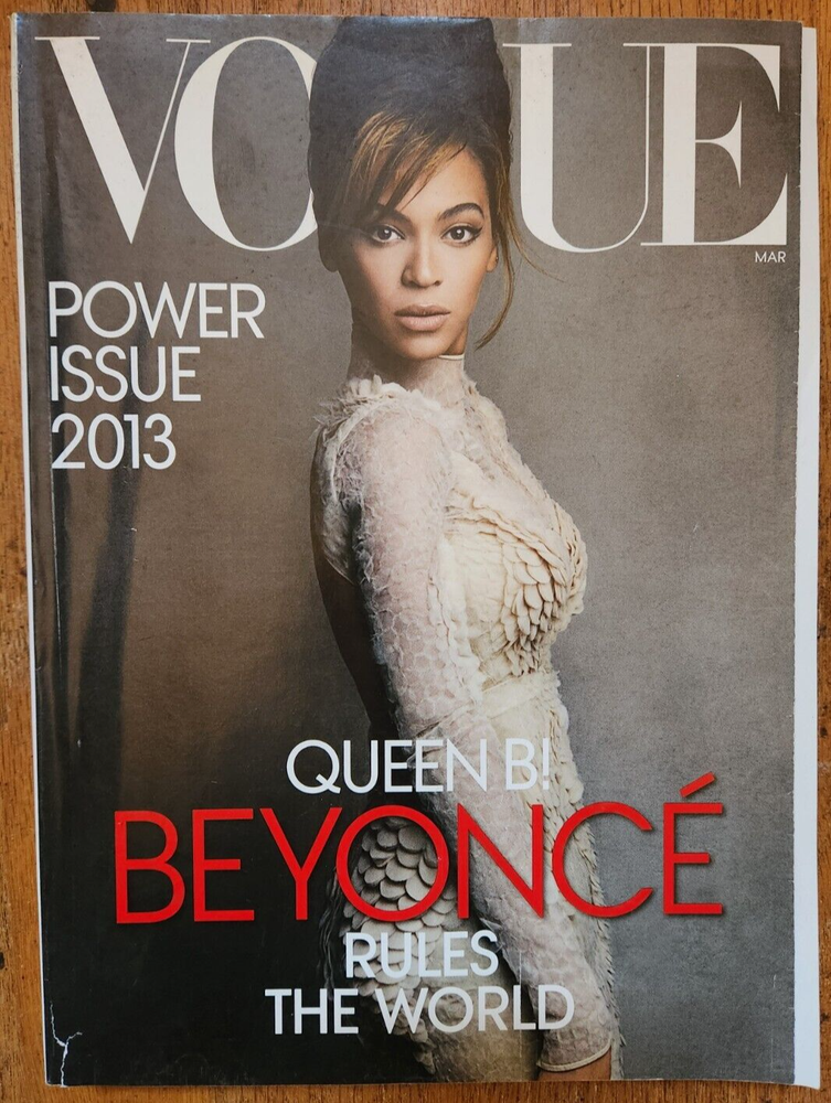 QUEEN B BEYONCE RULES THE WORLD VOGUE POWER ISSUE MARCH 2013 MAGAZINE