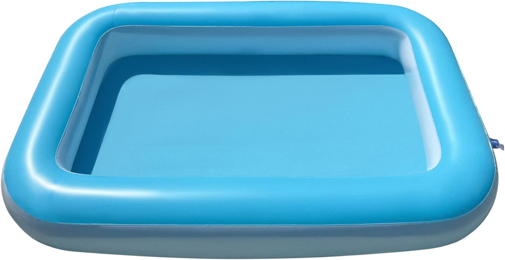 Inflatable Splash Pool for Kids, Plastic Wading Pools Outdoor, Large Sensory San