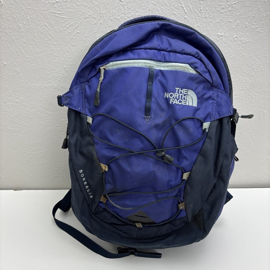 North Face Borealis Blue Laptop Backpack with Fast Shipping and Photos