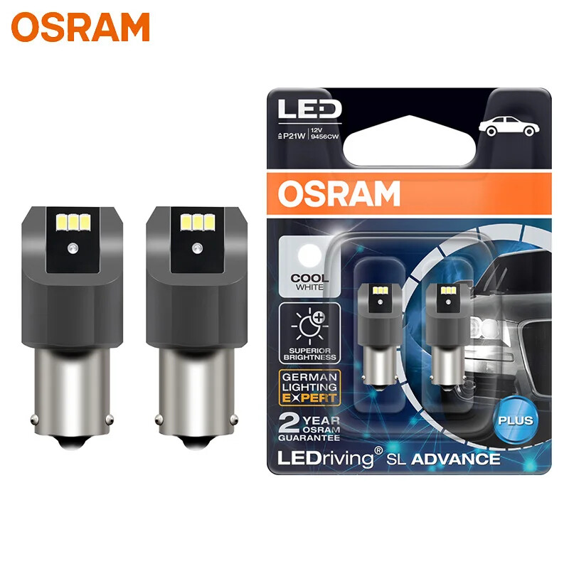 OSRAM LED P21W S25 1156 BA15s Car Reverse Lamps LED Fog Bulbs Turn Signal Light