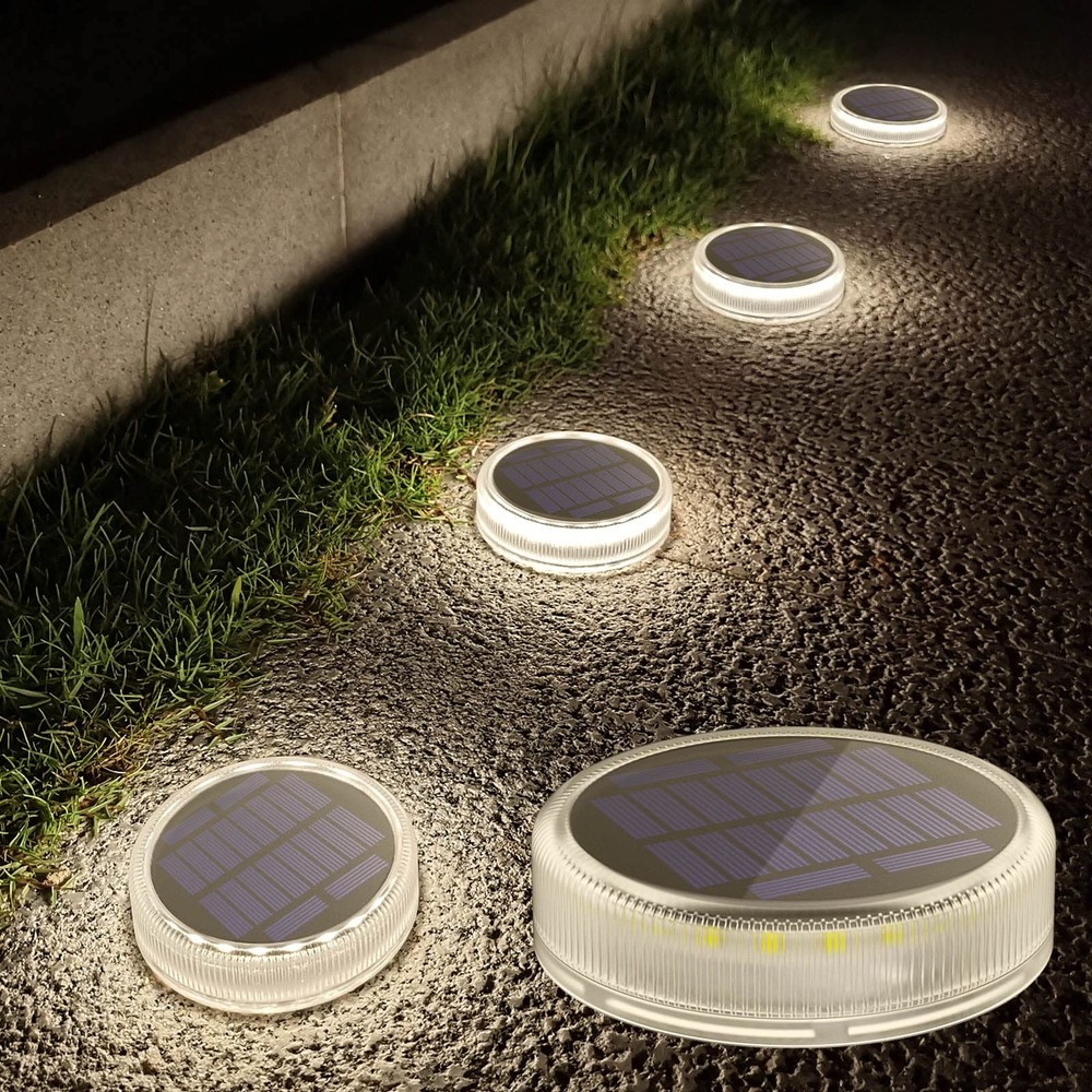 Solar Deck Lights Outdoor Waterproof LED for Driveway Steps