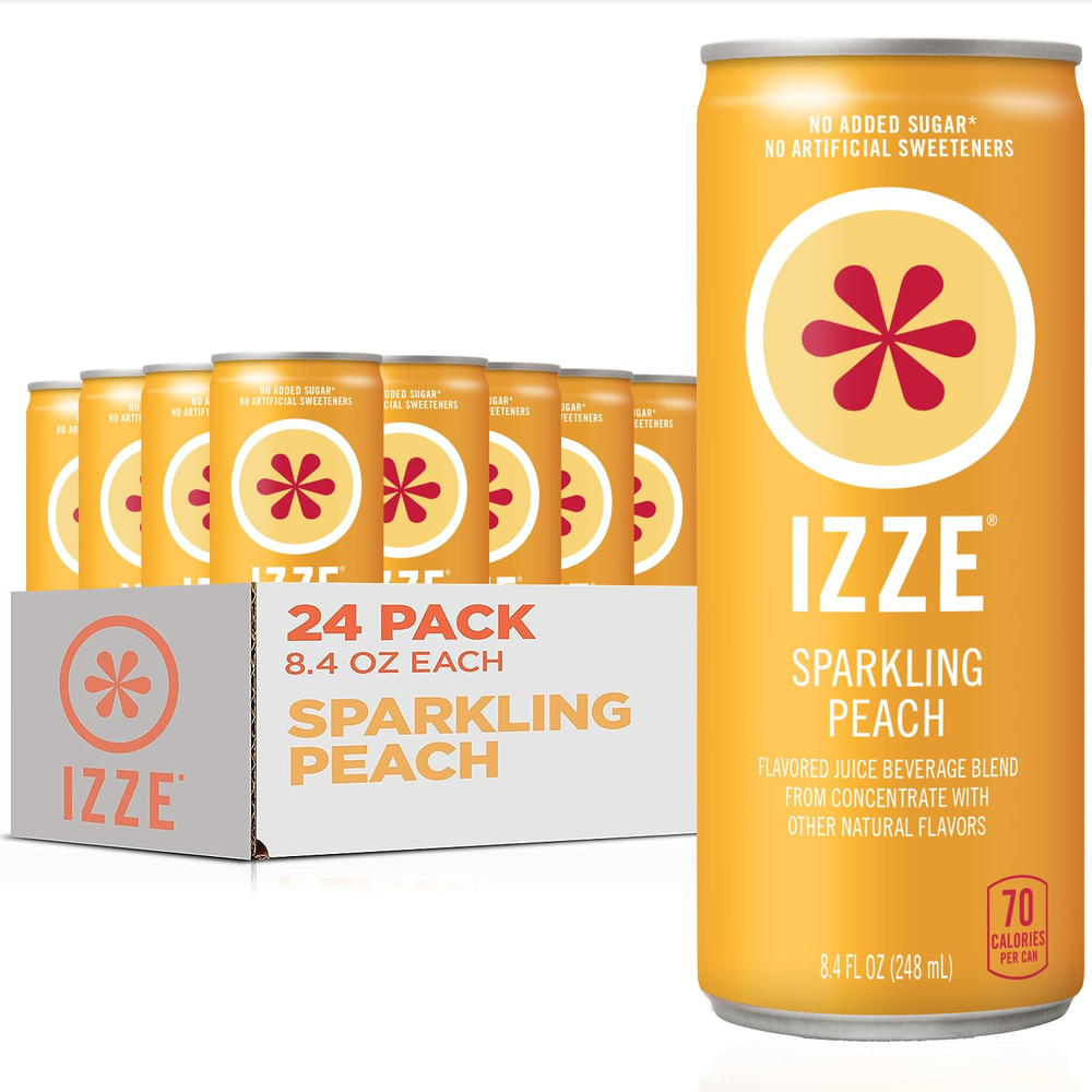 Sparkling Juice, Peach, No Added Sugars, No Preservatives, Non-Gmo, 8.4 Fl Oz Ca