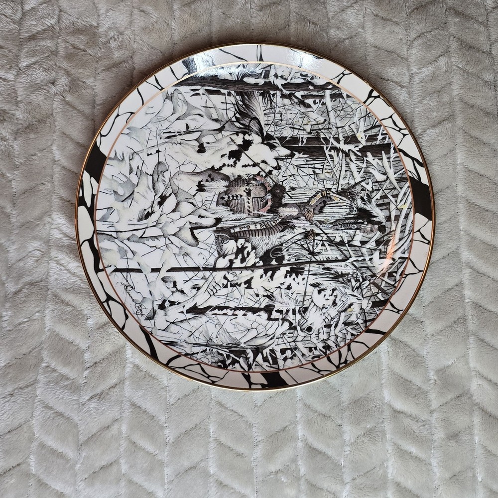 Vintage 1994 Bradford Exchange Ceramic Plate Where Paths Cross Diana Casey