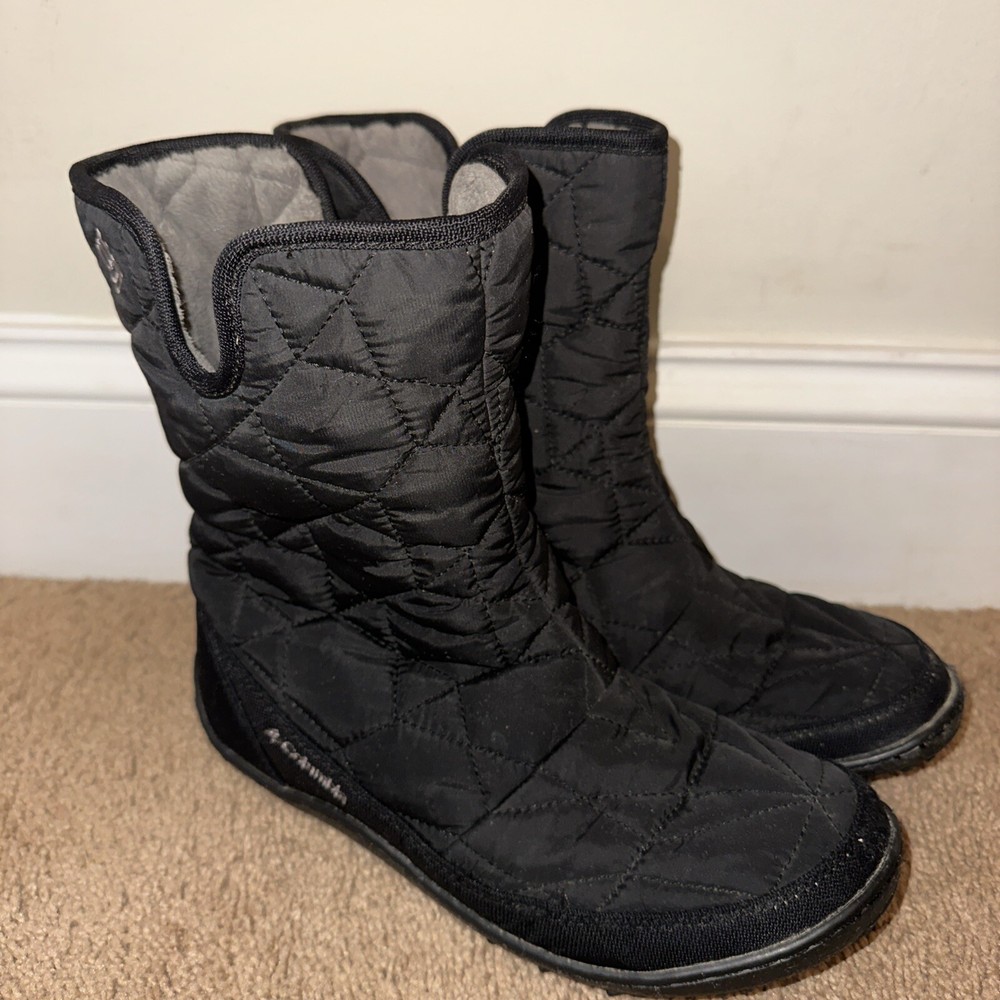 Columbia POWDER SUMMIT SLIP BOOT Waterproof Black 200g Woman’s 7.5