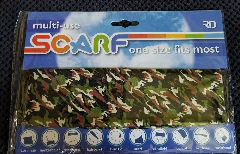 Camo Neck Gaiter Scarf Snood Headband Blindfold Camouflage Unisex