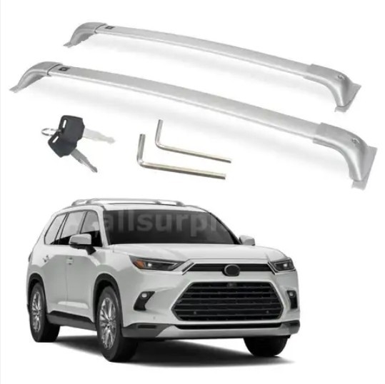 260lbs Heavy Duty Silver Roof Rack Cross Bar For 2024+ Toyota Grand Highlander