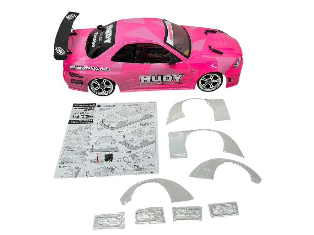 Tamiya TT-01 1/10 RTR RC Car with ESC Motor and Nissan GT-R R34 Body 15021