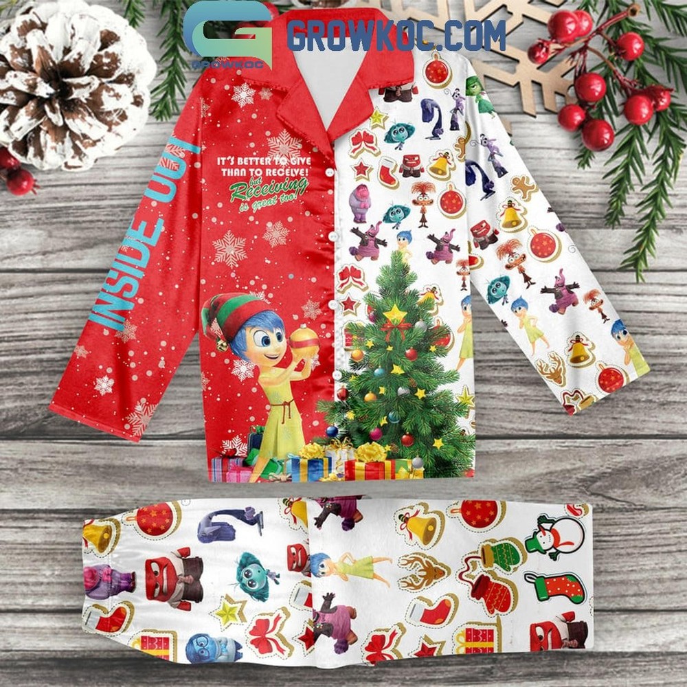 Inside Out Christmas It8217s Better To Give Than To Receive Polyester Pajamas Se