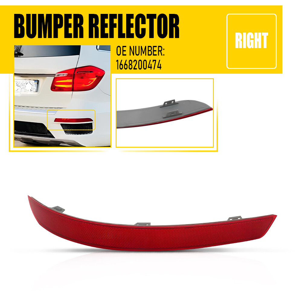 For Mercedes Benz GL GL350 GL450 2013-16 Rear Right Bumper Reflector 1668200474