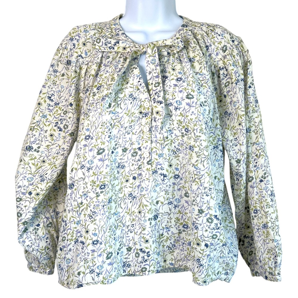 American Eagle Womens Cottage Romantic Floral Top Size Small Fairy Dainty Boho