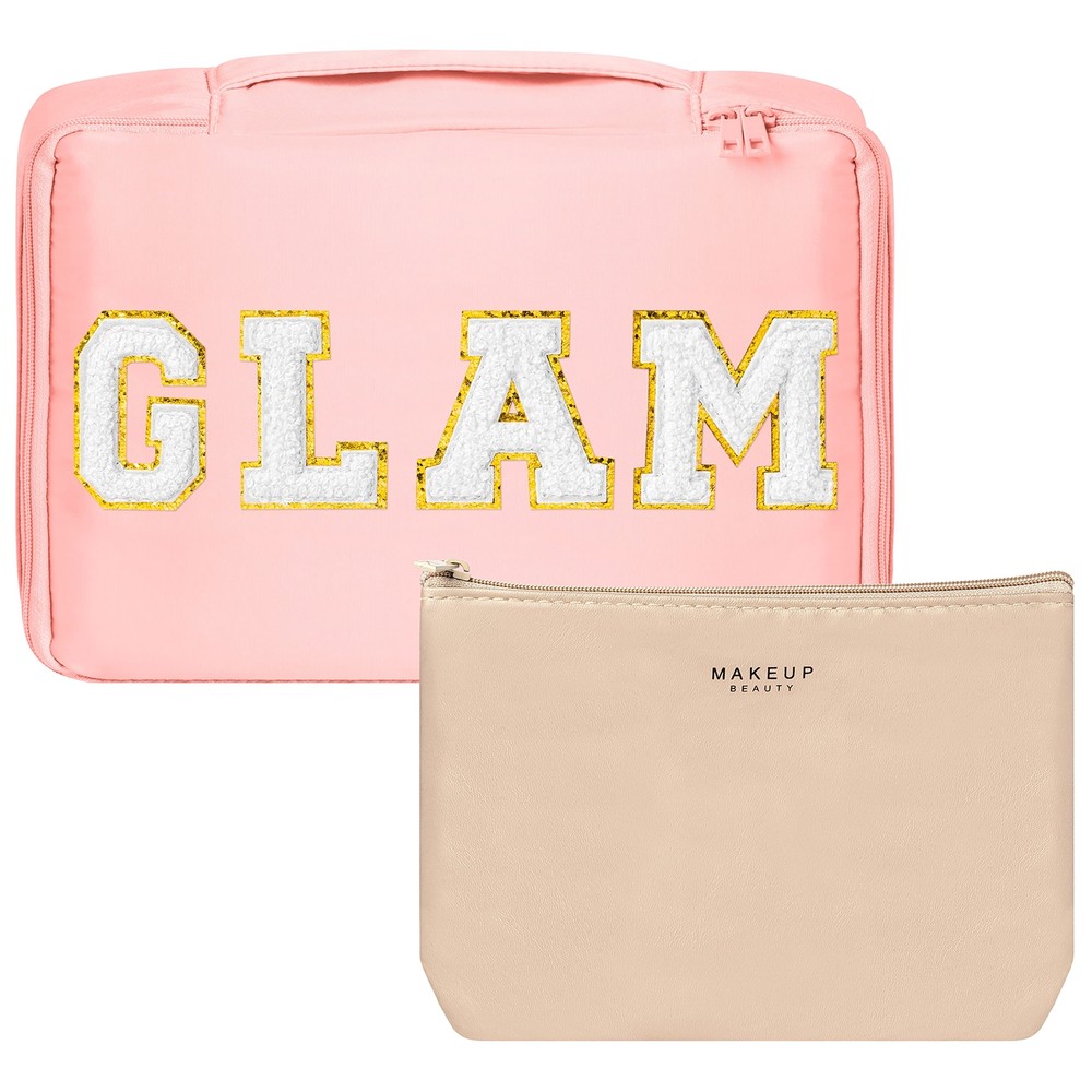 Gifts Mother Patch Mom Makeup Bag Large Capacity Travel Toiletry Bag With Brush