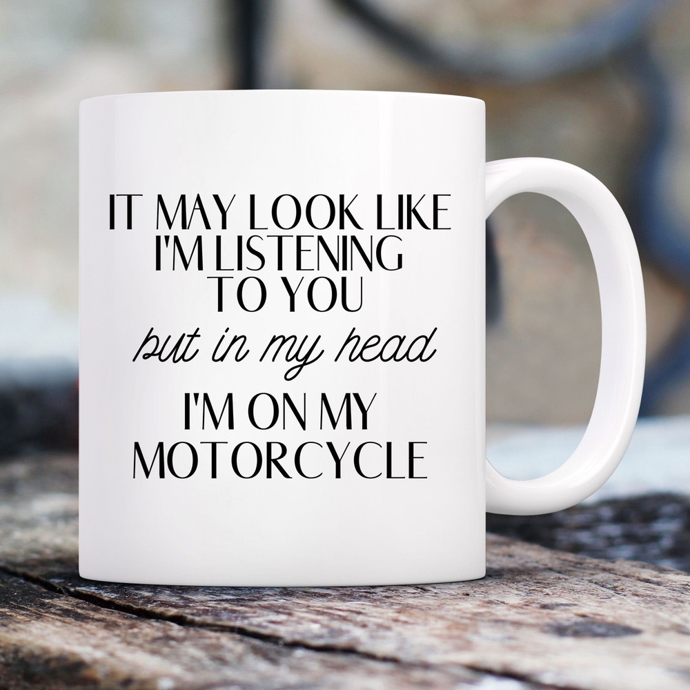 Biker Mug - I'd Rather Be Riding My Motorcycle Fun Gift Idea