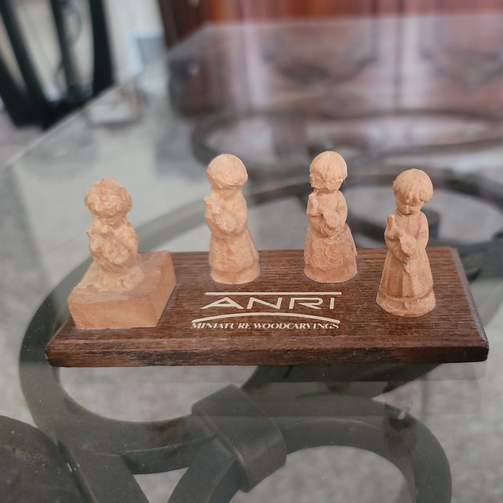 ANRI Woodcarvings Miniature 4 Stages Process By Ferrandiz 652309
