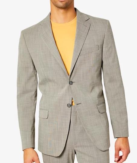 DKNY Men Duran Modern-Fit Stretch Suit Jacket Blazer Size 40L New $360 DNUR143W0043