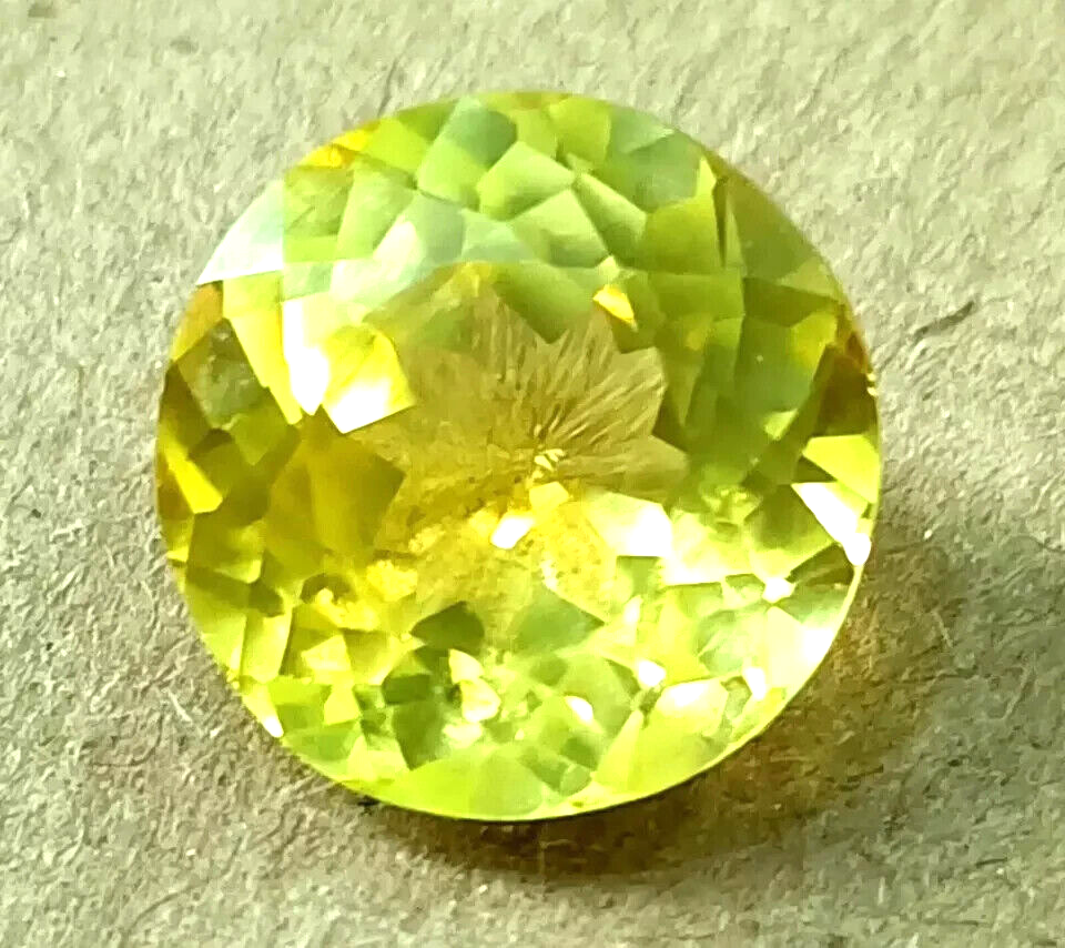 9.24 Ct Natural VVS Round Yellow Sapphire Loose Gemstone Certified Montana
