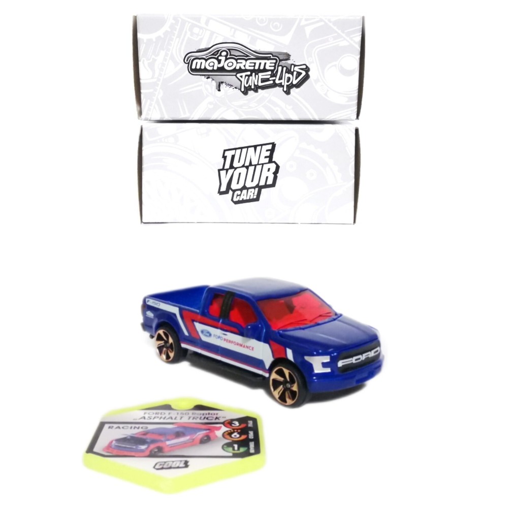 FORD F-150 RAPTOR ASPHALT TRUCK MAJORETTE 1/64 TUNE UPS SERIES 3 CAR RACING