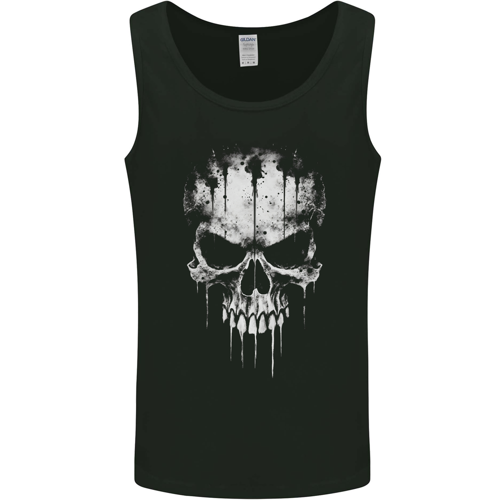 Dripping With Evil Skull Goth Gothic Heavy Metal Mens Vest Tank Top