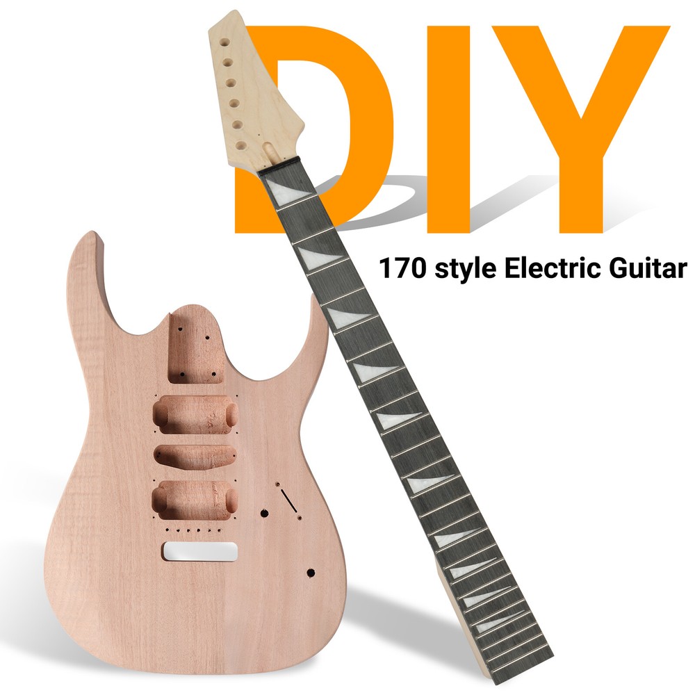 DIY Electric Guitar Kits in 170 Style - Mahogany Body,Maple Neck- All Components