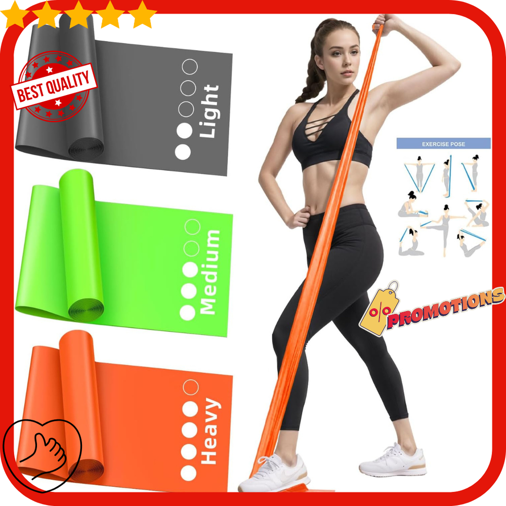 Resistance Bands Set, Exercise Bands for Working Out, Elastic Bands for Home Exe