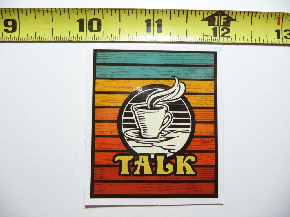 Wake Up with Fun Coffee Bar Decal Sticker for Beverage Lovers