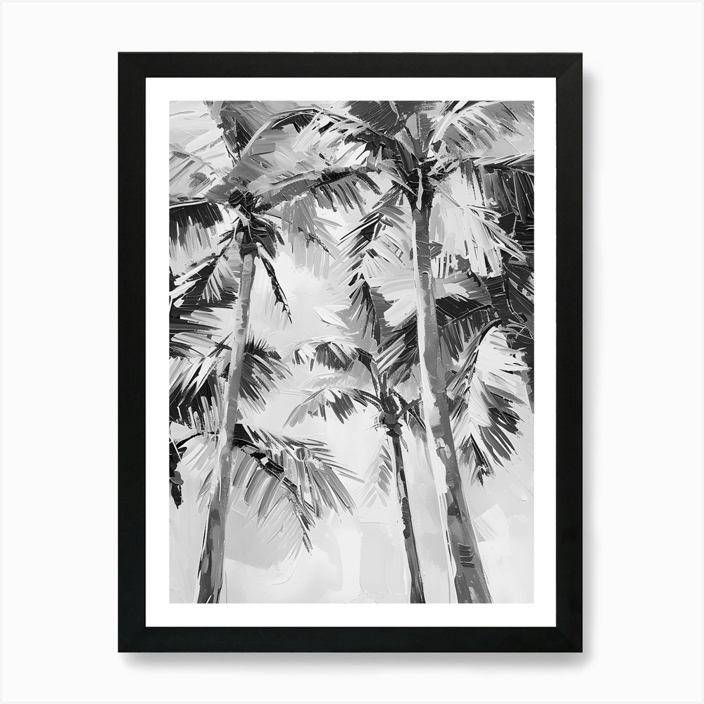 Palm Trees 7 Framed Wall Art Canvas Print Tropical Beach Decor