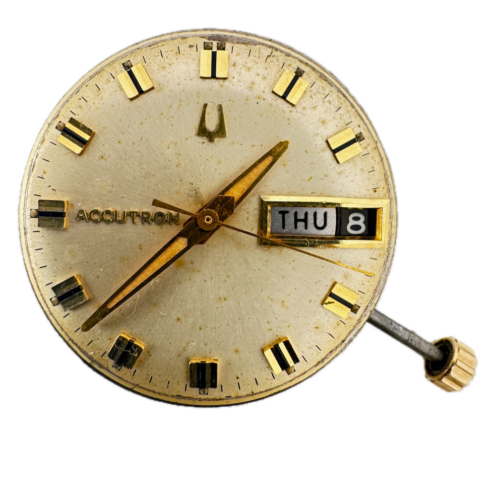 Vintage Accutron Day/Date Tuning Fork Men's Wristwatch Movement 2182 USA