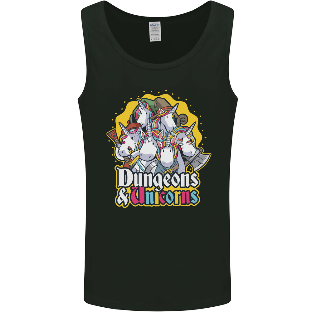 Dungeons & Unicorns Role Play Games RPG Mens Vest Tank Top