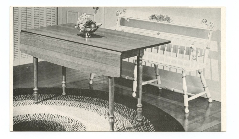 Formica Table Top Furniture Tell City Indiana Business Advertising Postcard