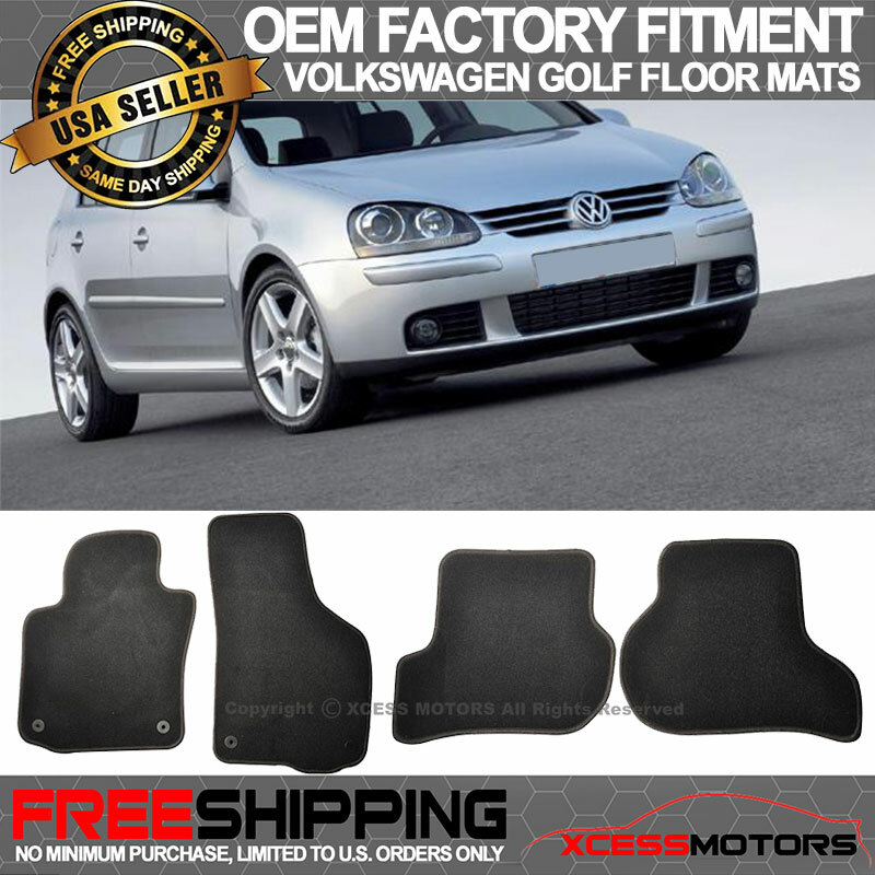 For 06-09 Volkswagen Golf Rabbit GTI OE Factory Fitment Floor Mats Carpets Liner