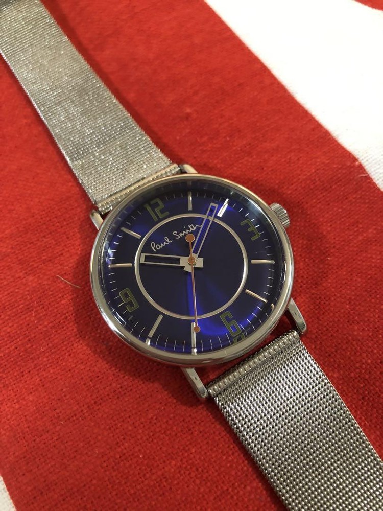 USED PAUL SMITH MEN'S WATCH BATTERY REPLACED WRISTWATCH VERYGOOD M-8453
