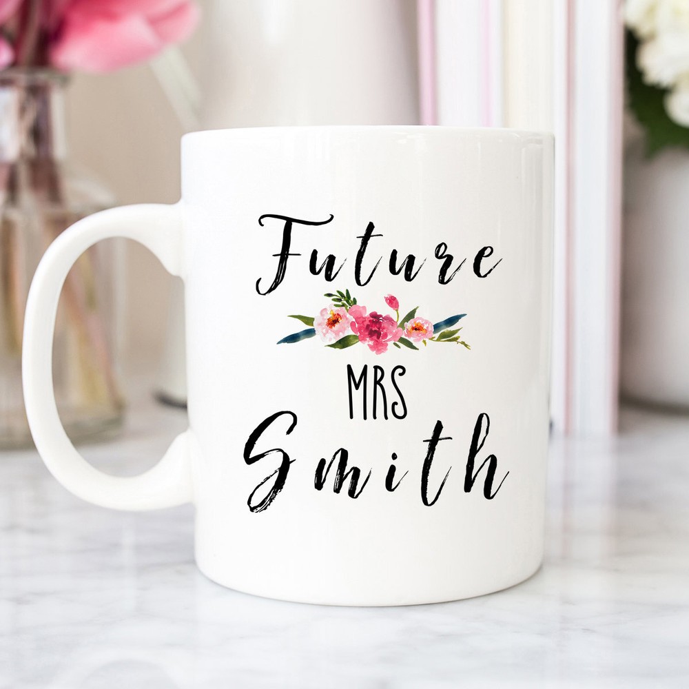 Coffee Mug For Future Mrs Future Mrs Mug Personalized Mrs Cupengaged Gift