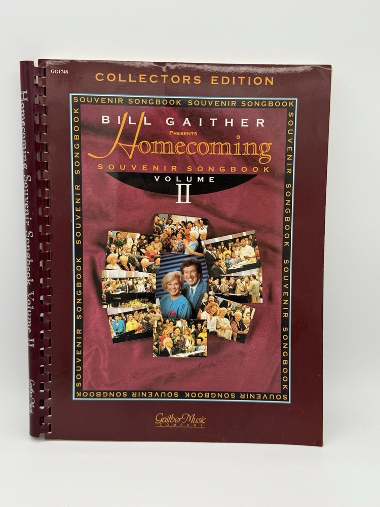 Bill Gaither Homecoming Souvenir Songbook Volume II Gospel Sheet Music Book