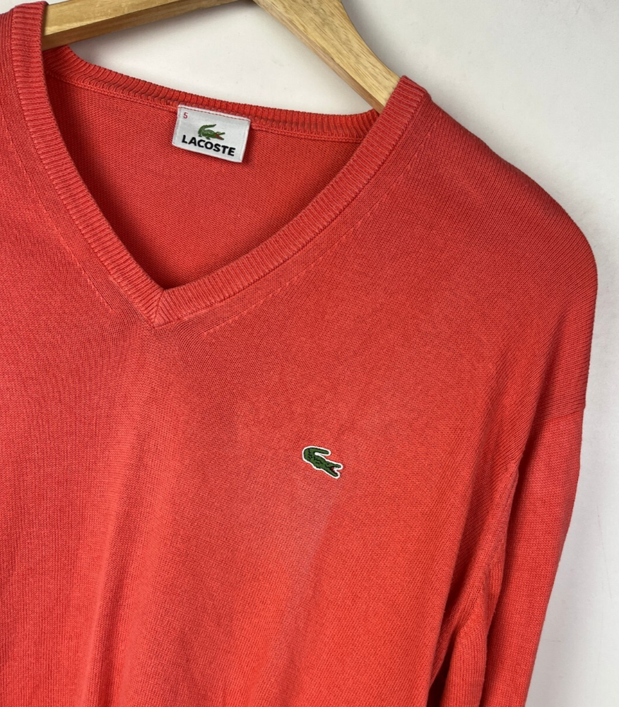 LACOSTE V-NECK JUMPER Size 5 / Large 42