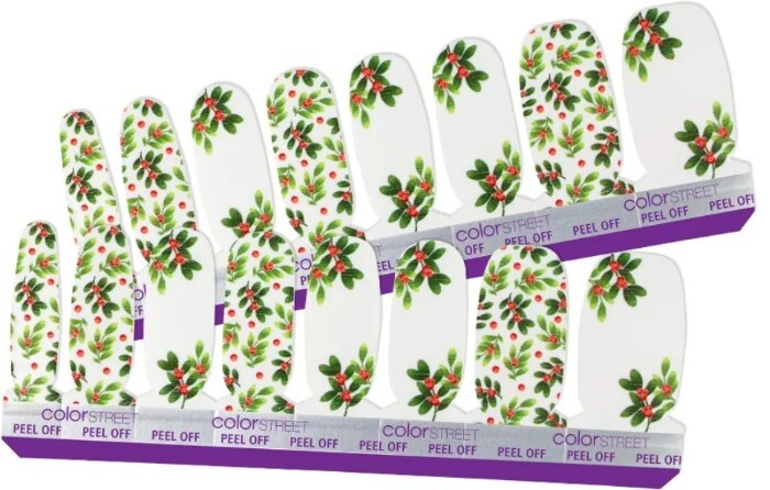 Christmas Berry Merry Holly Creme Nail Polish Strips by Color Street On Sale-image