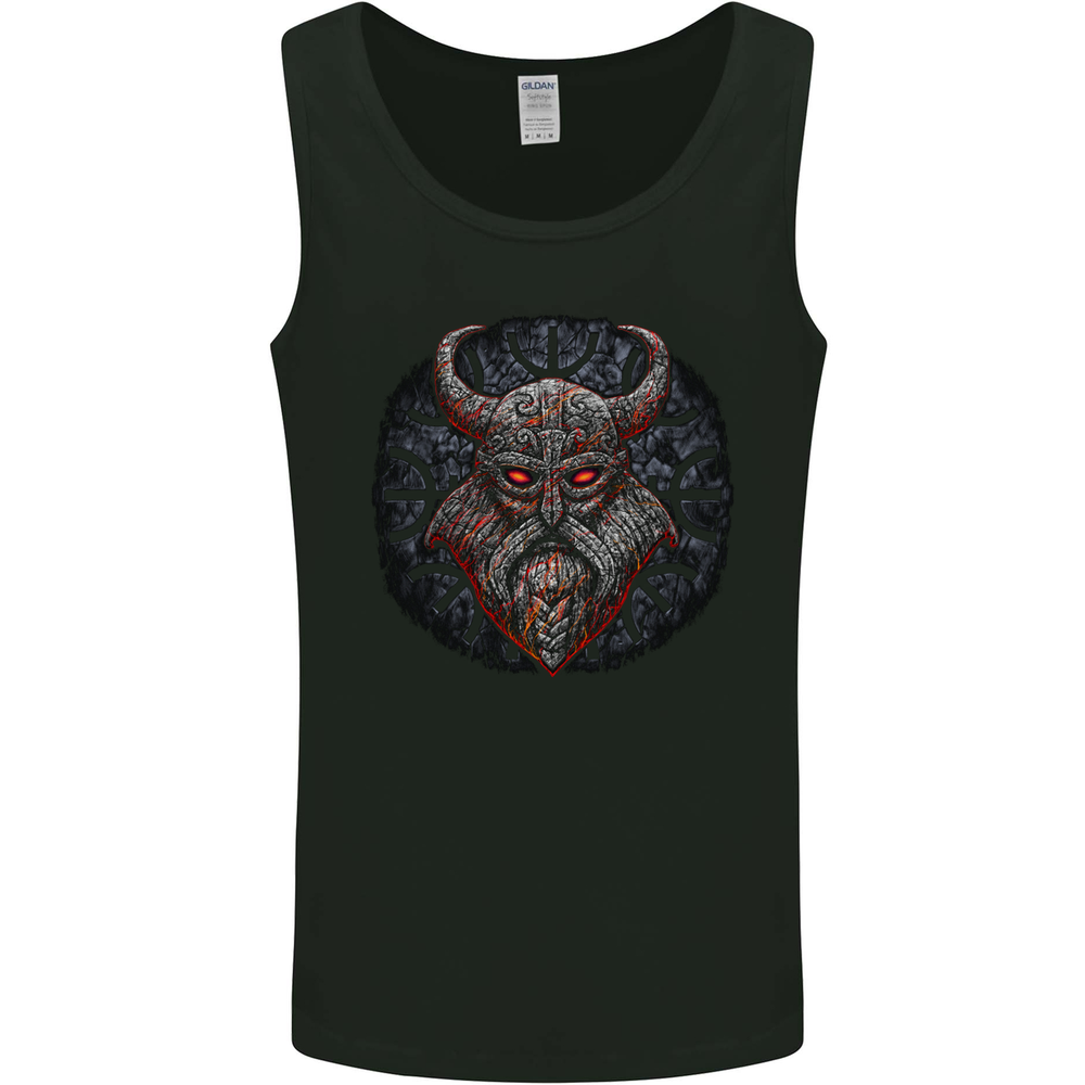 A Tribal Viking With Symbols Mens Vest Tank Top