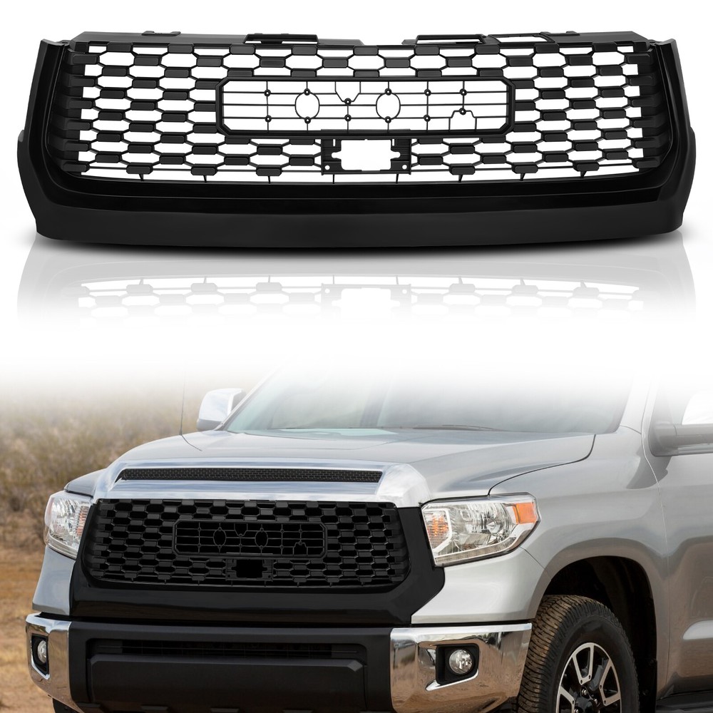 Fit For 2014-2020 Toyota Tundra Front Grille Black Bumper Grille Replacemet