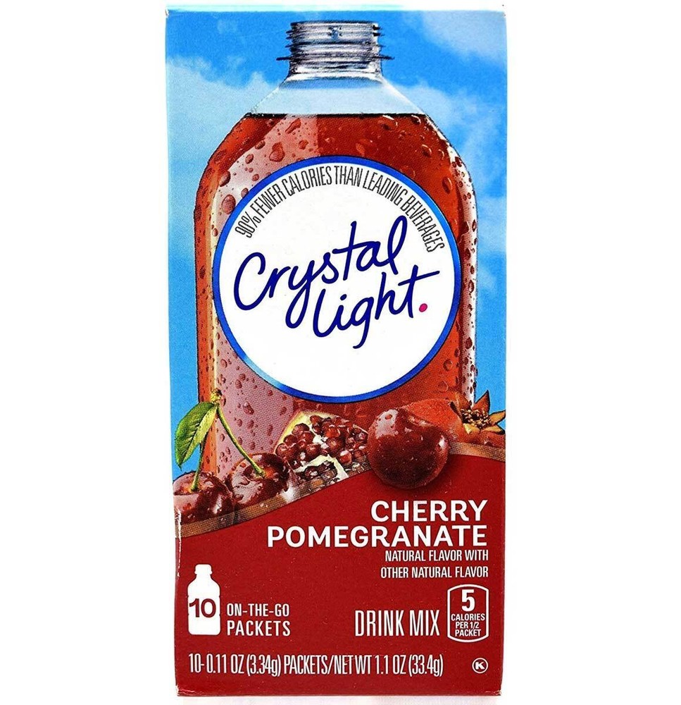 Crystal Light Cherry Pomegranate Drink Mix Powder Packets - 10 Ct - EACH